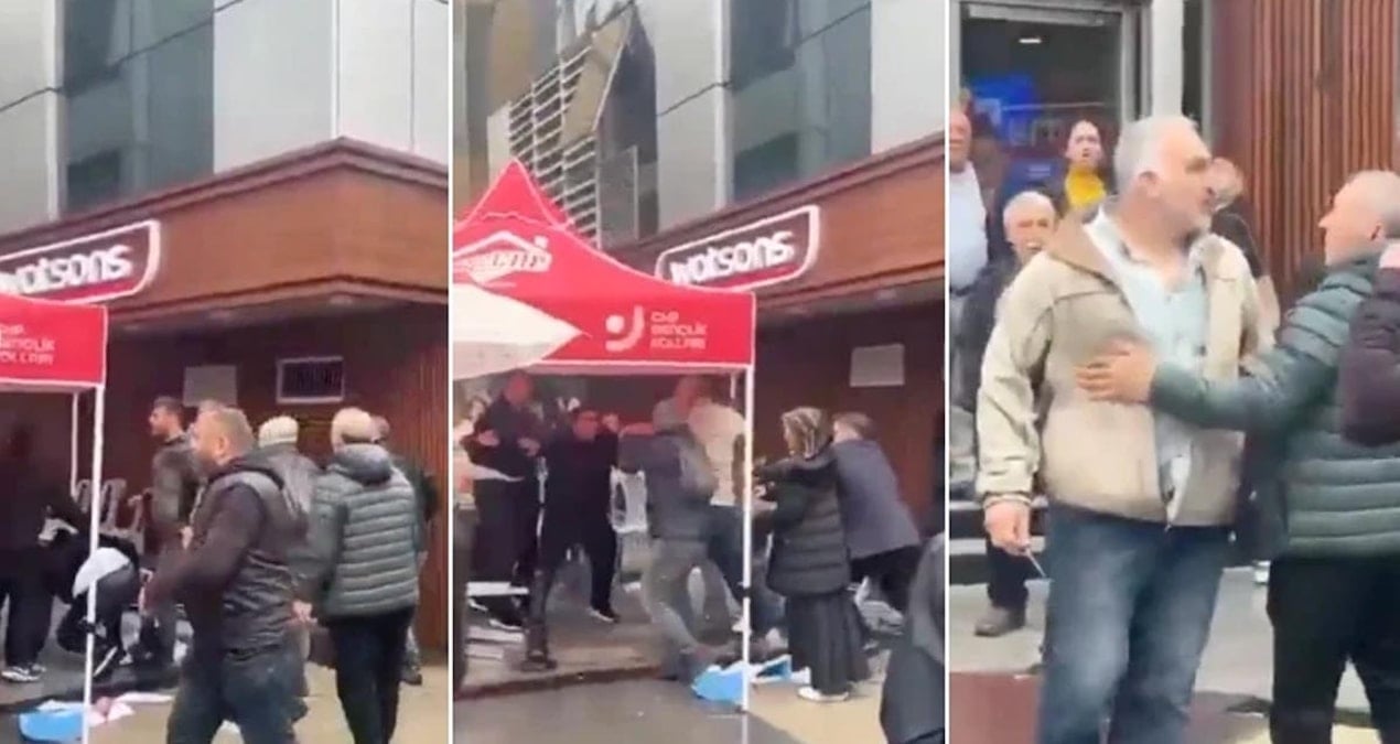 Müsavat Dervişoğlu, Trabzon’da saldırıya uğrayan CHP standını ziyaret etti