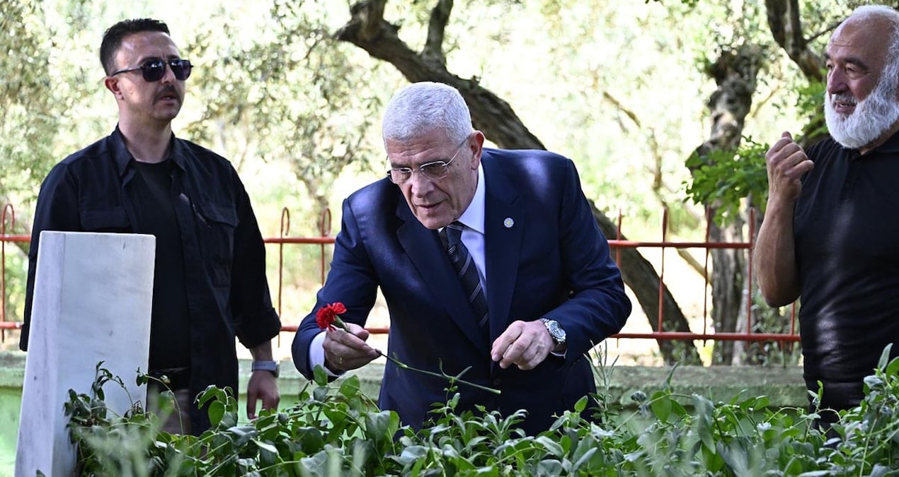 İYİ Parti lideri Dervişoğlu şehit kabrinde! ‘Unutanın kanı kurusun’