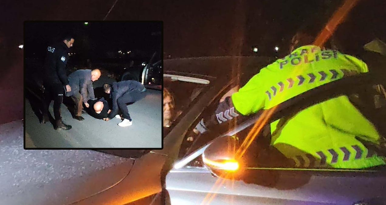 Alkollü sürücü polise tehditler savurdu! “Valiyi arayacağım, babam hakim”